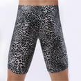 thumbnail image 5 of VgaVtl Big Plus Size Mens Boxers Leopard Print Men Underwear Boxer Briefs Long Seamless Homewear Underpants,Black L, 5 of 6