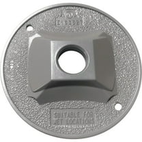 Southwire 1-Hole Round Aluminum Gray Weatherproof Cover WRC150-UPC
