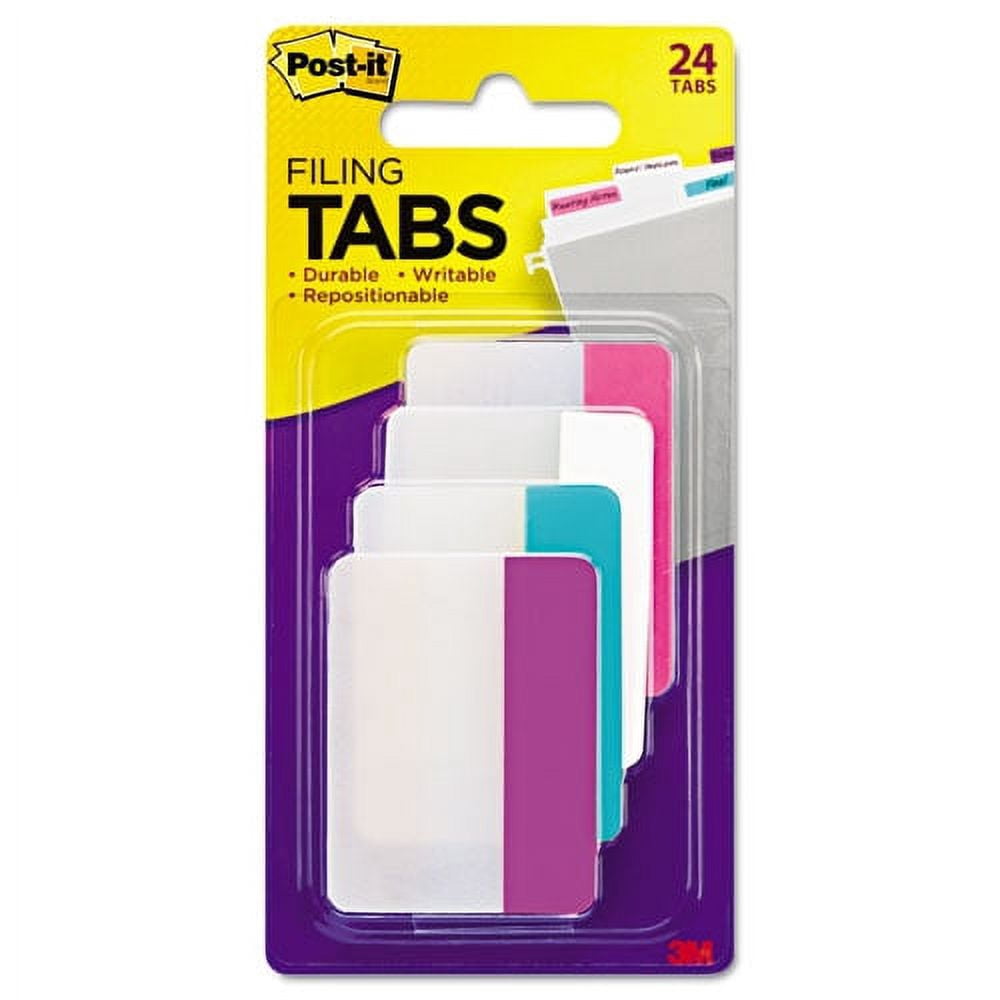 Tabs, 1/5-Cut Tabs, Assorted Pastels, 2" Wide, 24/Pack | Bundle of 5 Packs