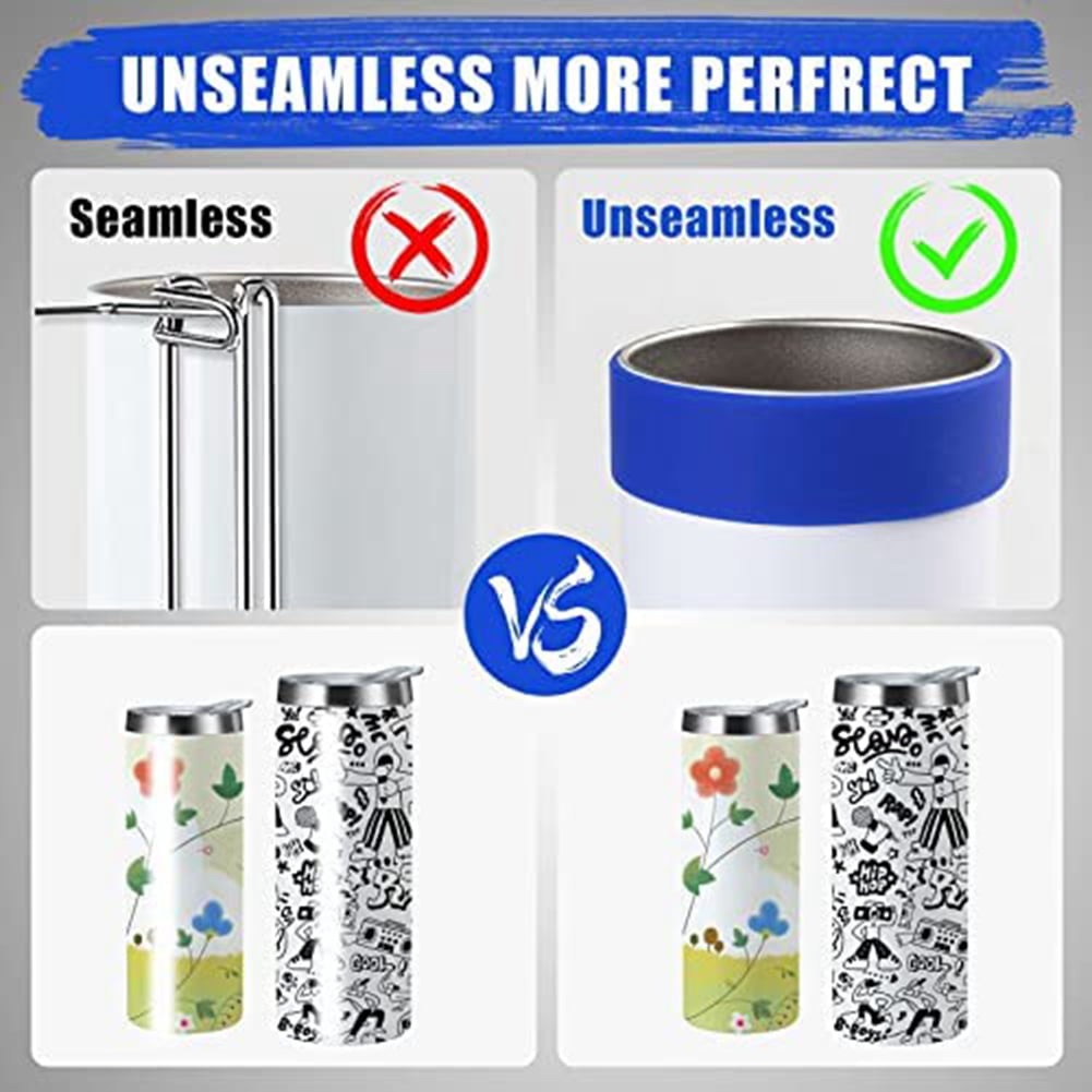 Silicone Bands For Sublimation Tumbler,2 Sizes Tight-Fitting,Prevent  Ghosting Sublimation Paper Holder For 20 Oz Cups