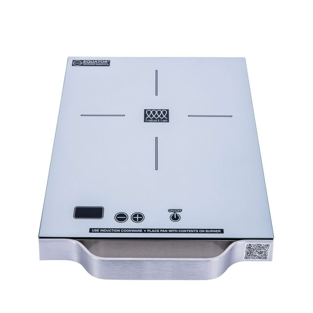 Equator 11 Pouces Table de Cuisson Portable à un Brûleur pour Induction Poignée en Aluminium Légère 110V