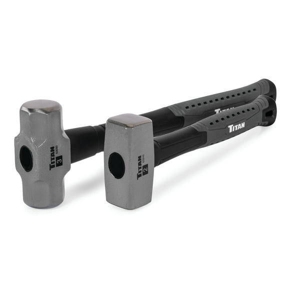 Set de martillos Titan 63372 de 2 piezas con taladro de 0,9 kg y trineo de 1,4 kg
