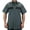 Dark Gray & Black, variant on 100% Polyester Two Tone Short Sleeve Men's Uniform Shirt