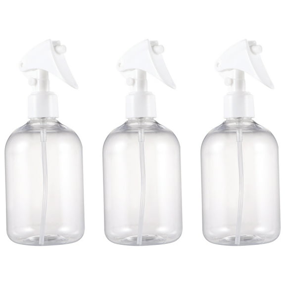 3 Pcs Transparent Trigger Spray Bottle Glass Small Empty Sprayer Bottle Perfume Liquid Dispenser for Makeup Skin Care (350ml)