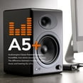 thumbnail image 4 of Audioengine A5+ Plus Powered Speaker | Desktop Monitor Speakers Computer Sound System | 150W Premium Powered Bookshelf Stereo Speakers, AUX Audio, RCA Inputs/Outputs, Remote Control (Black), 4 of 6