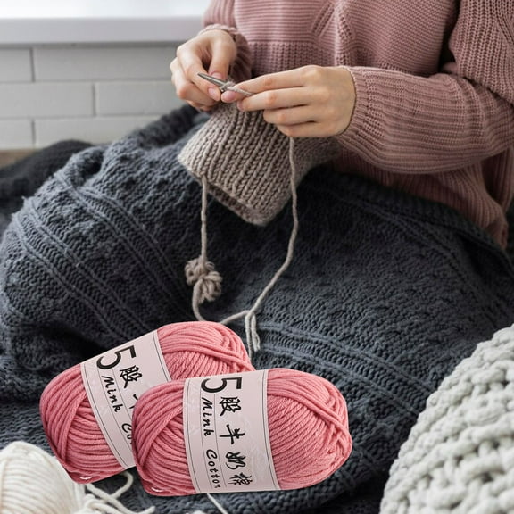 Crochet Yarn under $5! Xqxayjr 5-Ply Milk Cotton Yarn for Crochet, DIY Knitting Thread for Baby Clothes, Soft Acrylic Wool Ball for Handcraft, 325m Craft Yarn for Beginners