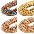 thumbnail image 3 of HOOUN 4/6/8/10/12mm Natural Rain Flower Jasper Loose Beads for Jewelry Making DIY 15''-17-8mm about 46pcs, 3 of 9