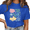 1-Blue, variant on Giffimy Women's Apricot Cute Ocean Fish Graphic Short Sleeve T-Shirt Oversized Fit Top