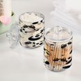 thumbnail image 5 of Ryvnso 2 Pack Qtip Holder Organizer Cute Cat Footprint Bathroom Cotton Swabs Cans Storage Canister, 5 of 7