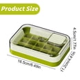 thumbnail image 3 of Hot Sale!Ice Cube Moldice Cube Tray with Lid and Container Pack of 15 Ice Cubes Ice Cube Tray Ice Cube Tray for Freezer with Container Tea and Coffee Bar Accessories(Green), 3 of 9