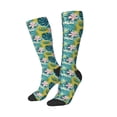 thumbnail image 2 of Daiia Sports Socks Tropical Floral Printed Novelty Crew Socks for Men Women Knee High Socks Cotton Socks Soft & Breathable Support Unisex Socks, 2 of 9