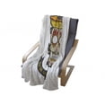thumbnail image 4 of Day of the Dead Soft Flannel Fleece Throw Blanket, Colorful Skull with Sombrero and Moustache Eyes Art, Cozy Plush for Indoor and Outdoor Use, 60" x 80", Yellow White Ivory, by Ambesonne, 4 of 6