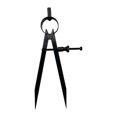 thumbnail image 2 of Runquan Espacement des Diviseurs Métalliques Boussole Verrouillable Scriber Précision Diviseur de Pointe Fine Diviseur de Ressort pour la Conception de Bijoux Cercles de Dessin 5 Pouces, 2 of 8
