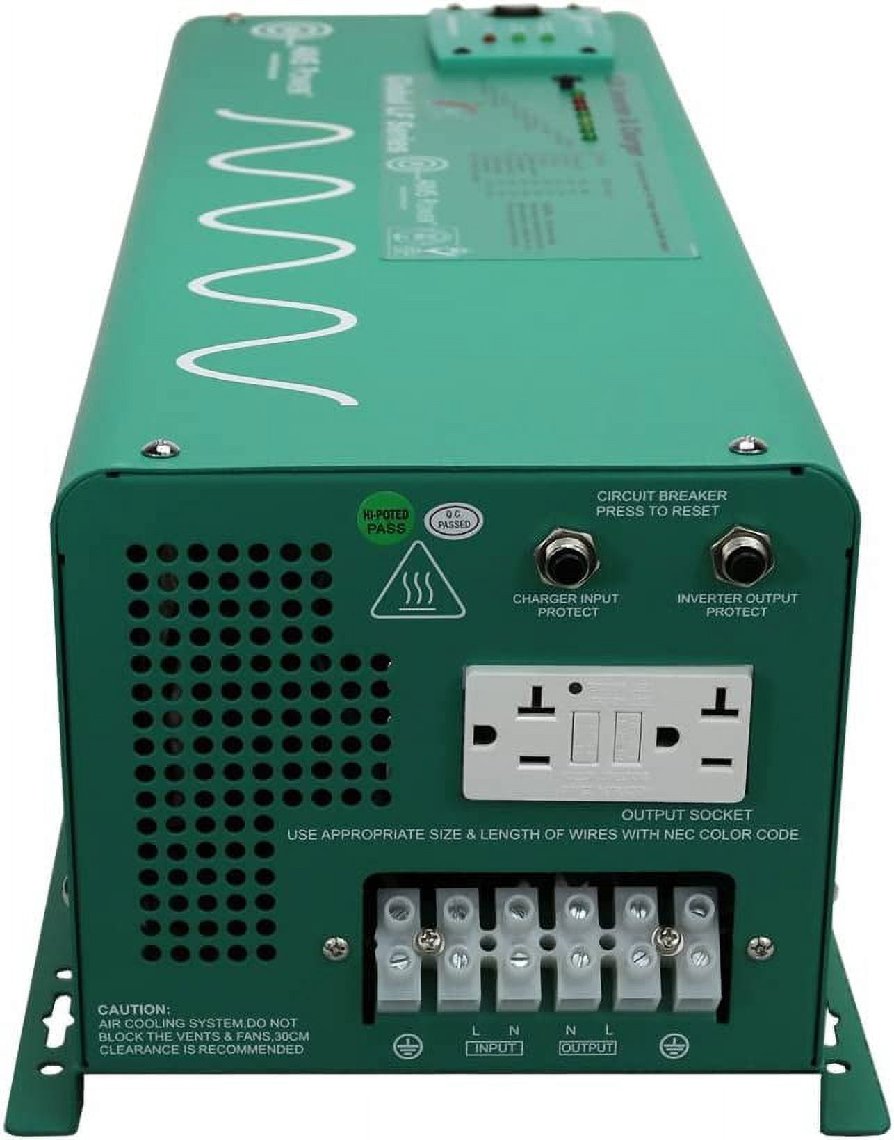 AIMS PICOGLF25W12V120AL 2500 WATT PURE SINE INVERTER CHARGER 12 VDC to 120 VAC