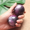 thumbnail image 6 of NIBOLOG 1 Pair 50mm Relieve Stress Fitness Handball Washable Resin Relax Muscle Baoding Ball Health Care Tool, 6 of 8