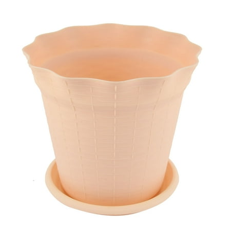 - Purple 10cm Diameter Plastic Flower Pot Plant Planter Home Office Garden Decor