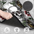 thumbnail image 3 of Disketp Skulls Roses for Crystal Velvet Car Mats Four-Piece Set,All-Season Automotive Protection, Vehicles, Cars, Trucks, and SUVs,Anti-Slip Design, 3 of 7