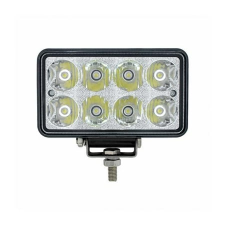 

United Pacific 8 High Power LED Rectangular Work Light With Chrome Reflector 36507