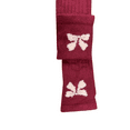 thumbnail image 6 of Sierra Socks Women's  Bow pattern Hi-Bulk Acrylic Knee-Hi Socks (Shoe Size: 4-10, Zinfandel), 6 of 6