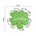 thumbnail image 6 of Sunjoy Tech St. Patricks Day Cookie Cutter Hat Rainbow Clover Shape Non-sticky Heat-resistant Reusable Easy Release Stainless Steel Chocolate Fondant Baking Mold, 6 of 8