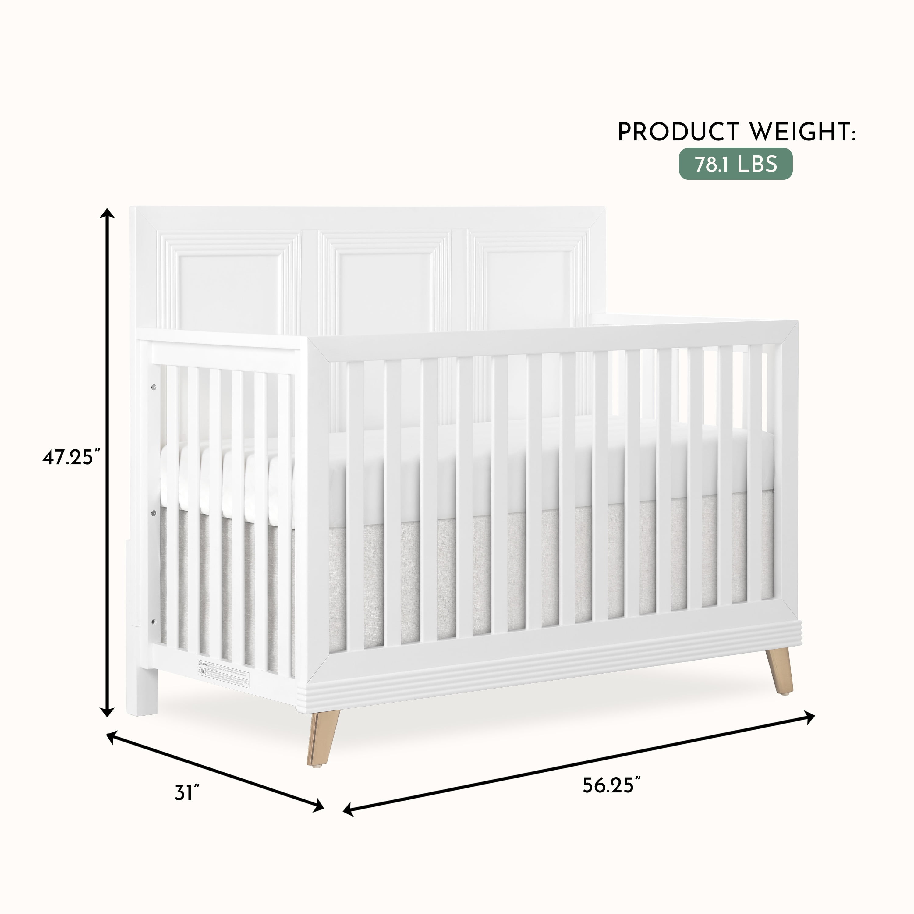 Evolur Audrey Convertible Crib Stardust