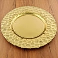 thumbnail image 1 of Red Pomegranate Collection 1533-1 13 in. Rocher Charger Plates, Gold - Set of 12, 1 of 1