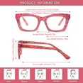 thumbnail image 2 of Gafas de lectura ZOECENT Oprah Style con bloqueo de luz azul x2.25, 2 of 7