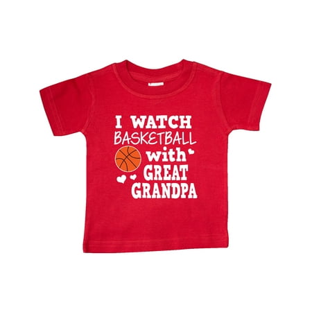 

Inktastic I Watch Basketball with Great Grandpa Gift Baby Boy T-Shirt
