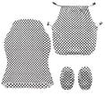 thumbnail image 3 of FUIALDOLG Polka Dot Gaming Chair Covers 4 Piece Elastic Non-slip Office Chair Seat Covers White Computer Rolling Chair Seat Slipcover Removable Stain Resistant Chair Seat Cover, 3 of 9