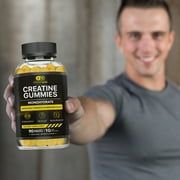 Effective Nutra Creatine Gummies for Men & Women - Creatine Monohydrate Gummies for Strength, Muscle, Energy - Natural Lemon Flavor (90ct)