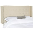 Safavieh Keegan Winged Tufted Headboard with Nail Heads