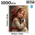 thumbnail image 3 of 1000 pieces of vertical paper jigsaw puzzle - warm scene of people and cats, size 50*75 inches., 3 of 9