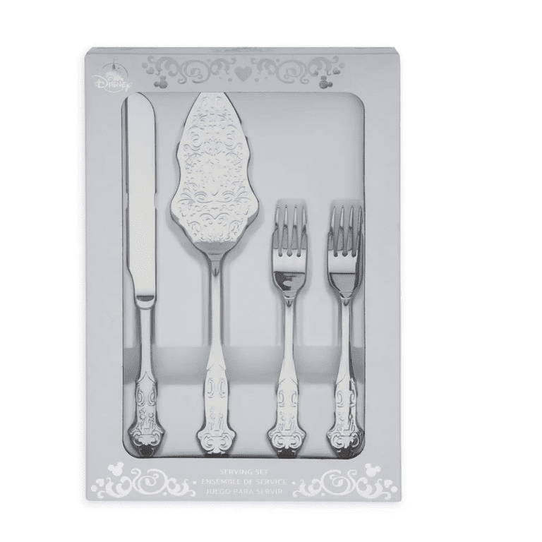 Disney Parks Fairytale Weddings Stainless Steel Cake Serving Set