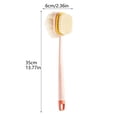 thumbnail image 3 of zhangmingg Long Handle Function Bath and Back Scrubber with Loofah for Cleaning and Exfoliation, 3 of 8