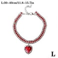 thumbnail image 1 of Dog Cat Rhinestone Diamante Collar Necklace Puppy Crystal Bling Pet Accessory S4K6, 1 of 9