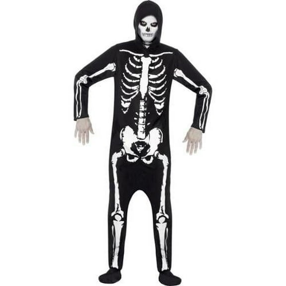 Smiffys Skeleton Bones Adult Costume Small Male
