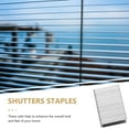 Eease 20pcs Shutters Staples Louver Staples Shutters Replacement