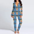 thumbnail image 4 of Pijamas navideños para adultos, mono Sexy con espalda al trasero para mujer, ropa de dormir cálida con botones de Anime de Papá Noel, Otoño e Invierno, 4 of 4