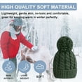 thumbnail image 5 of Whiteleopard Women's Winter Beanie Warm Lining - Thick Slouchy Cable Knit Skull Hat Ski Cap, 5 of 7
