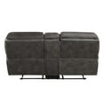 thumbnail image 4 of Lexicon Proctor Microfiber Manual Double Reclining Love Seat  in Brown, 4 of 8