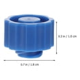 thumbnail image 3 of LEEYNEER 50pcs Syringe Medical Tip Caps Plastic Luer Lock Caps Dispensing Needle End Caps, 3 of 6