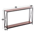 47" Console Table Storage Shelf Sofa Table Side Stand Display Hallway