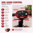 thumbnail image 4 of Mobigogo Lightweight Mobility Scooter for Seniors & Adults, 4-Wheel Foldable Travel Scooter 52lb, Airline Approved Portable Electric Scooter with Removable Battery, 300lb Capacity, Red, 4 of 8