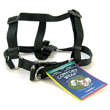 UPC: 0076484069338 | Tuff Collar Comfort Wrap Nylon Adjustable Harness – Black