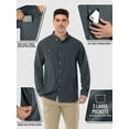 thumbnail image 3 of Off Road Ventures Men's Fishing Long Sleeve Shirts Safari UPF 50+ UV Protection Quick Dry Cooling Breathable Shirt for Hiking Travel Camping, 3 of 8