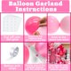 thumbnail image 5 of Kit de arcos con forma de guirnalda con globos NISOCY, rosa, 124 piezas, para decoración de fiestas, 5 of 9