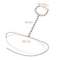 thumbnail image 4 of Rhinestone Star Bikini Harness Body Chain with Choker Sexy Belly Waist Chain Beach Nightclub Body Jewelry for Women and Girls (Silver), 4 of 4