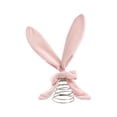 thumbnail image 3 of Easter Bunny Ear Tree Topper - Adorable Bunny Ear Styled Decor for Mini Easter Trees, Festive Home Decoration & Perfect Gift for Easter Celebrations, Cute Spring Holiday Tree Accent, 10*15in, Pink, 3 of 9