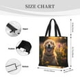 thumbnail image 3 of Pofeuu Sunset Daisy Dog Print Tote Bag for Women,Hobo HandBags with Zipper,Large Capacity Casual Shoulder Handbags with Inner Pockets, 3 of 7