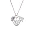 thumbnail image 2 of Delight Jewelry Silvertone Perfect Star with Crystal Let Things Go Fall Zoey Charm Necklace, 28", 2 of 4